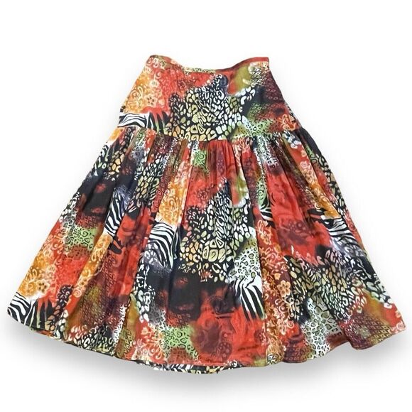 New Direction Maxi Skirt Women's M Stretch Waist Boho Hippie Warm Fall Colors - Picture 1 of 10